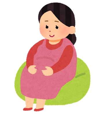 妊娠している女性