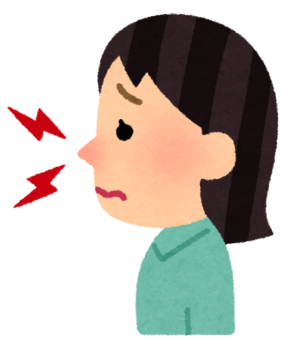 痛がっている女性